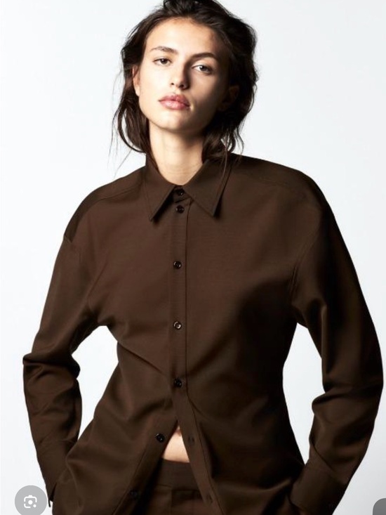 Zara Jackets & Blazers - Zara Dark Brown Tailored Button